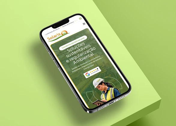 Site da Solaris Consultoria Ambiental